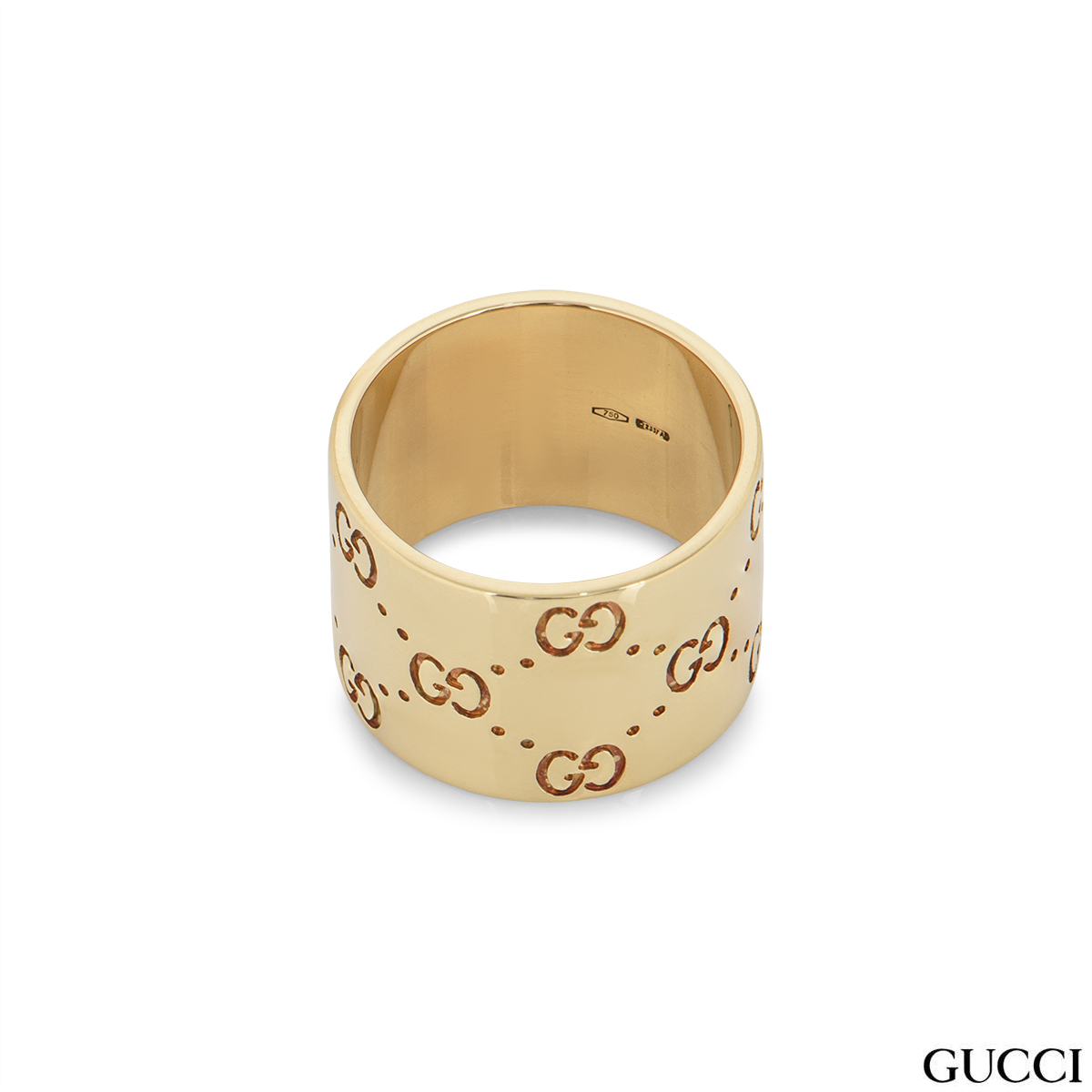 Gucci Icon Blooms medium ring in yellow gold - YBC434525001014